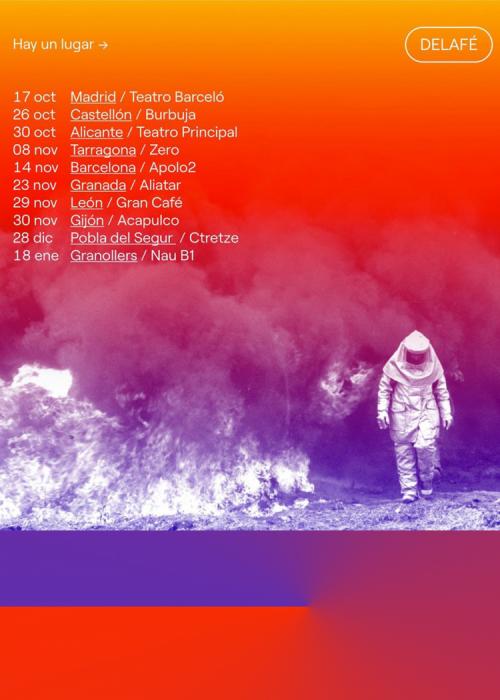 Cartel de Concierto de Delafé en Valencia