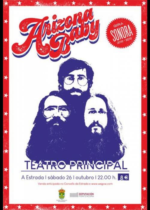 Cartel de Concierto de Arizona Baby en A Estrada
