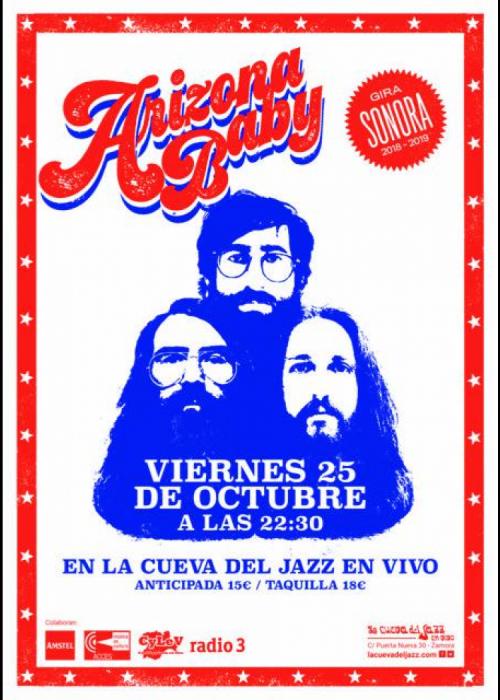 Cartel de Concierto de Arizona Baby en Zamora