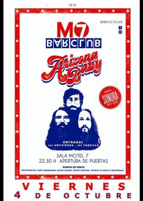 Cartel de Concierto de Arizona Baby en Badajoz