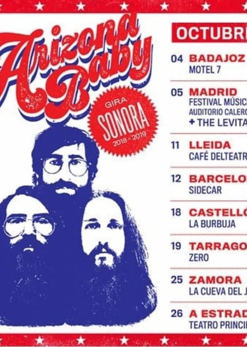 Cartel de Concierto de Arizona Baby en Orihuela