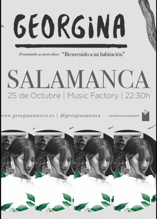 Cartel de Concierto de Georgina en Salamanca