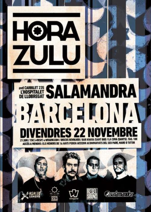 Cartel de Concierto de Hora Zulú en L'Hospitalet de Llobregat