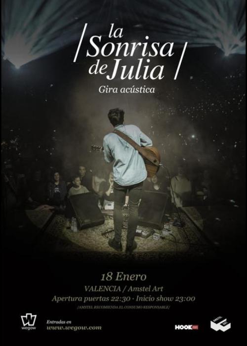 Cartel de Concierto de La Sonrisa de Julia en Valencia