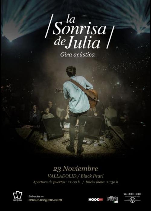 Cartel de Concierto de La Sonrisa de Julia en Valladolid