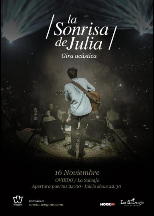 Cartel de Concierto de La Sonrisa de Julia en Oviedo