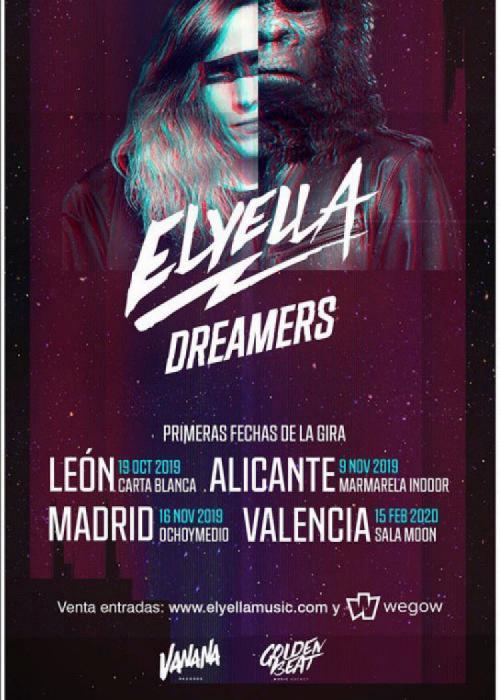 Cartel de Concierto de Elyella DJs en Zaragoza