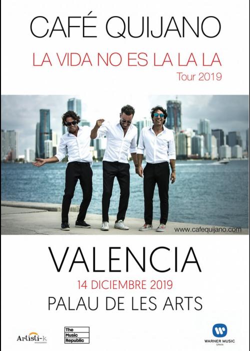 Cartel de Concierto de Café Quijano en Valencia