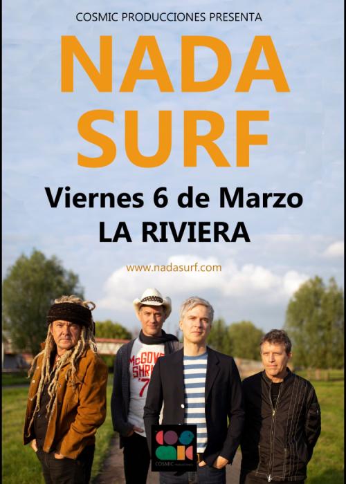 Cartel de Concierto de Nada Surf en Madrid