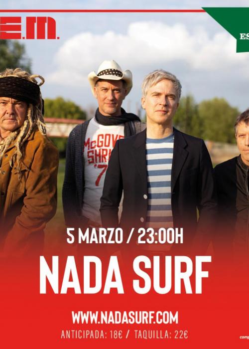 Cartel de Concierto de Nada Surf en Murcia