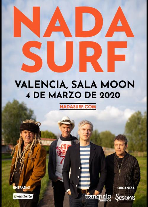 Cartel de Concierto de Nada Surf en Valencia