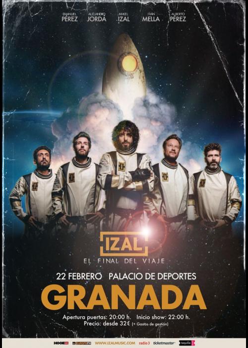 Cartel de Concierto de Izal en Granada