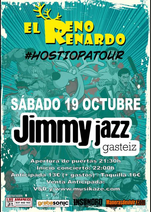 Cartel de Concierto de El Reno Renardo en Vitoria-Gasteiz