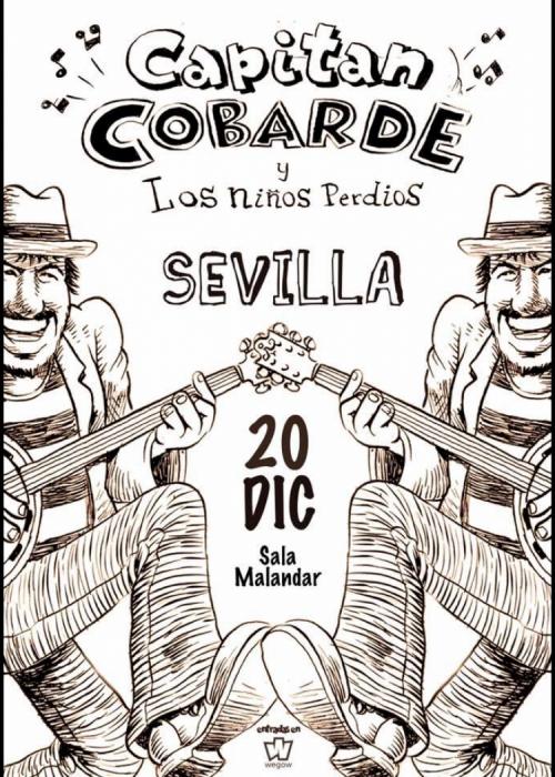 Cartel de Concierto de Capitán Cobarde en Sevilla