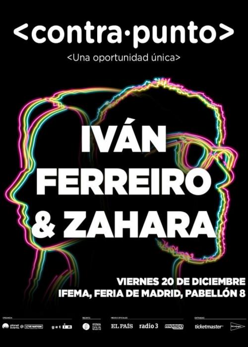 Cartel de Concierto de Iván Ferreiro + Zahara en Madrid