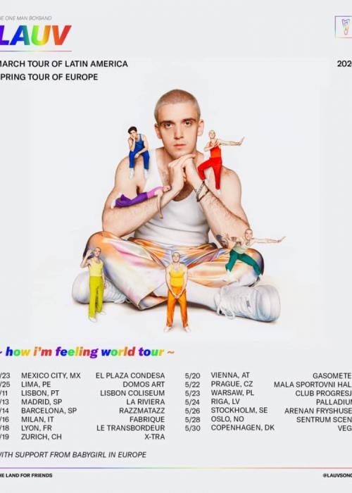 Cartel de Concierto de Lauv en Madrid