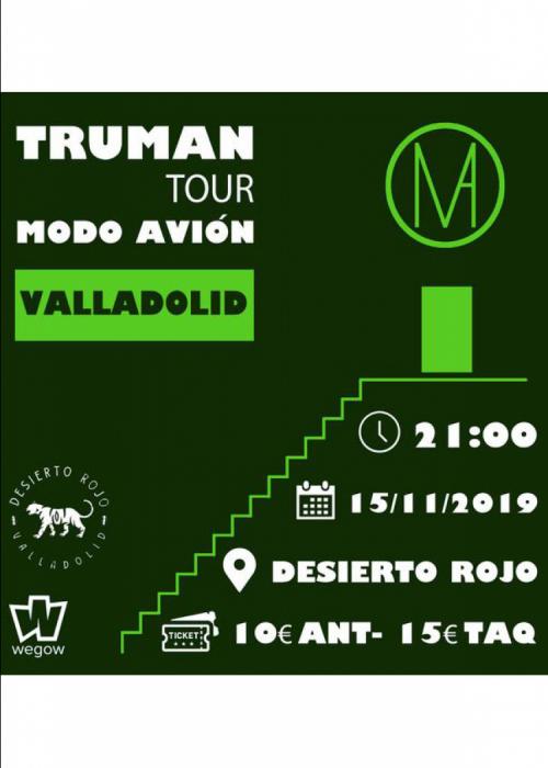 Cartel de Concierto de Modo Avión en Valladolid