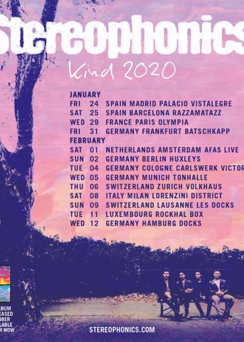 Cartel de Concierto de Stereophonics en Barcelona