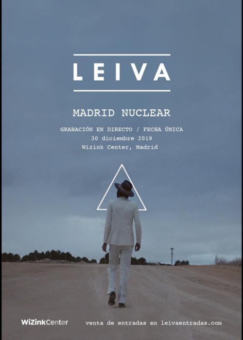 Cartel de Concierto de Leiva en Madrid