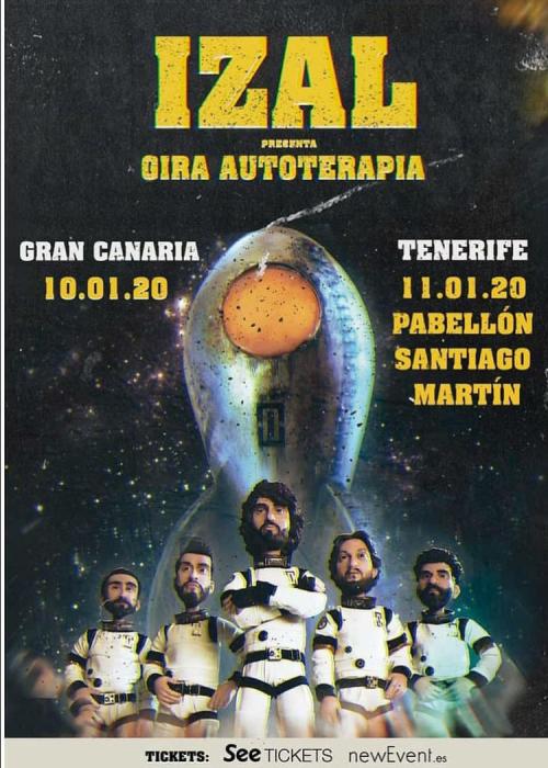 Cartel de Concierto de Izal en Tenerife