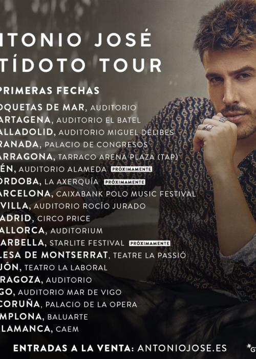 Cartel de Concierto de Antonio José en Chiclana de la Frontera