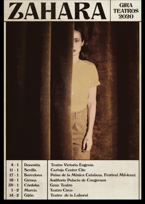 Cartel de Concierto de Zahara en Girona