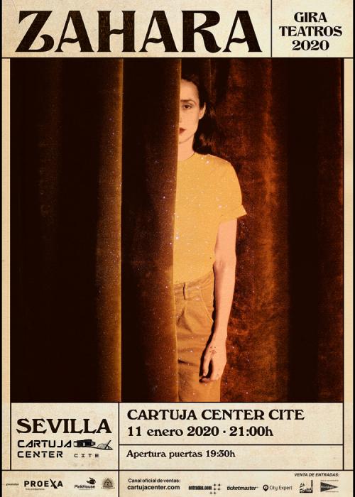 Cartel de Concierto de Zahara en Sevilla