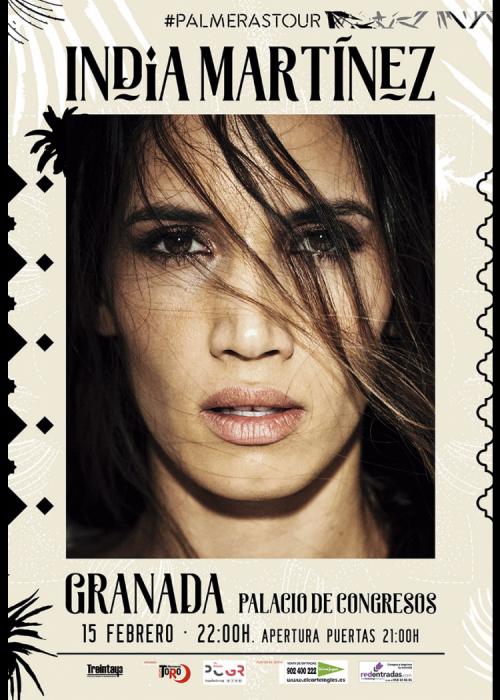 Cartel de Concierto de India Martínez en Granada