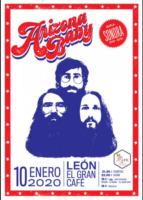 Cartel de Concierto de Arizona Baby en León