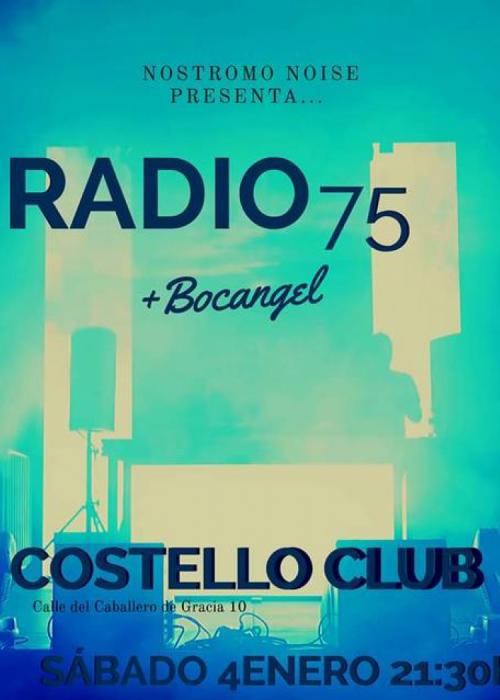 Cartel de Concierto de Radio 75 en Madrid