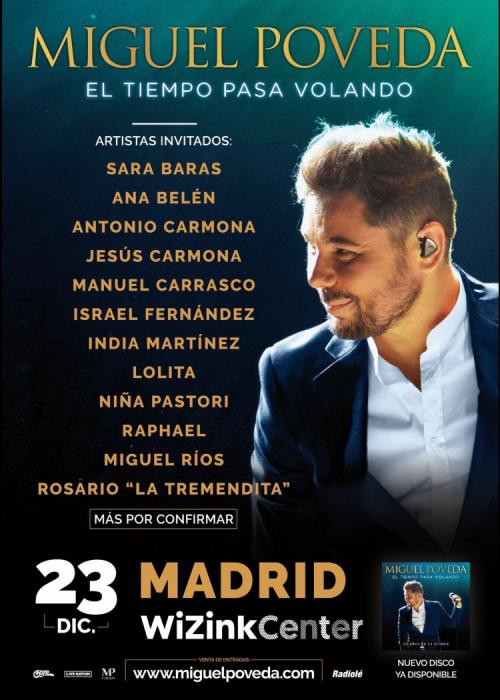Cartel de Concierto de Miguel Poveda en Madrid