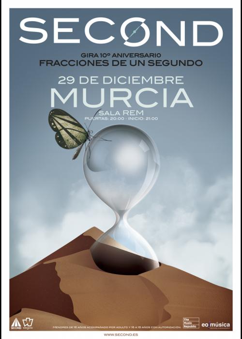 Cartel de Concierto de Second en Murcia