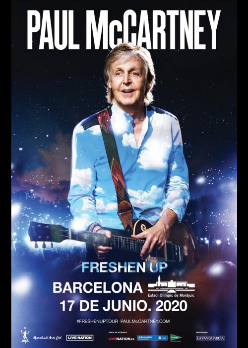 Cartel de Concierto de Paul McCartney en Barcelona (Cancelado)