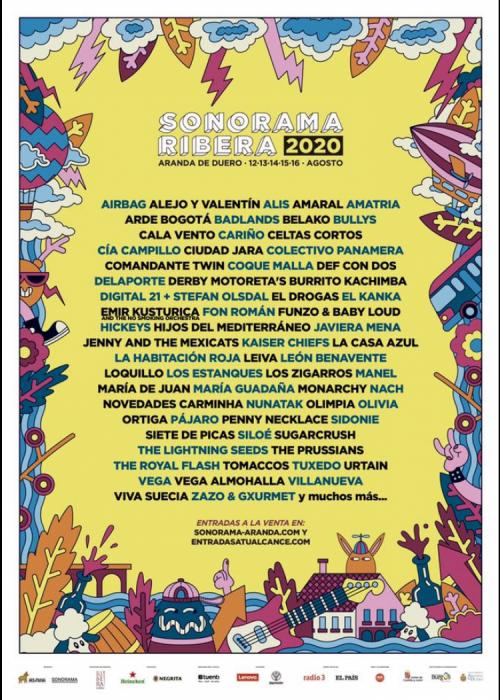 Cartel de Sonorama Ribera 2020