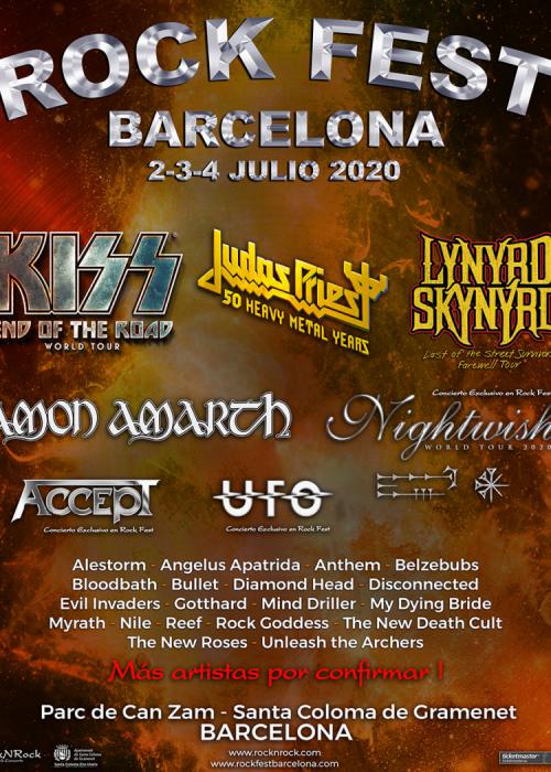 Cartel de Rock Fest BCN 2020-2021