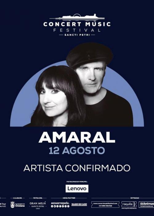 Cartel de Concierto de Amaral en Chiclana de la Frontera