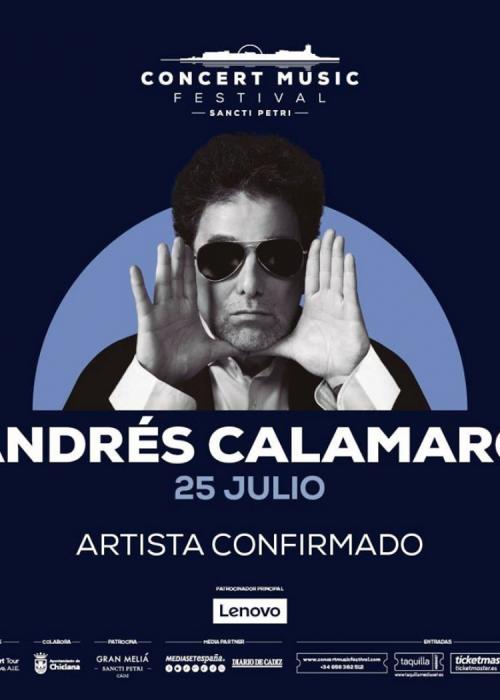 Cartel de Concierto de Andrés Calamaro en Chiclana de la Frontera