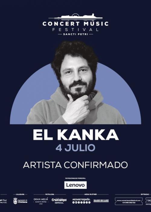 Cartel de Concierto de El Kanka en Chiclana de la Frontera