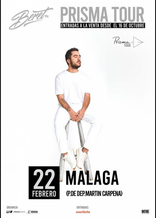 Cartel de Concierto de Beret en Málaga