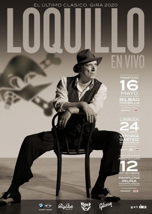 Cartel de Concierto de Loquillo en Vitoria-Gasteiz