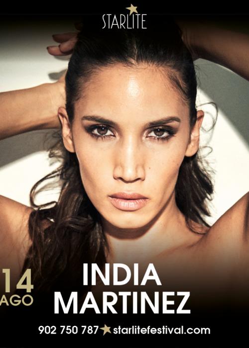 Cartel de Concierto de India Martínez en Marbella