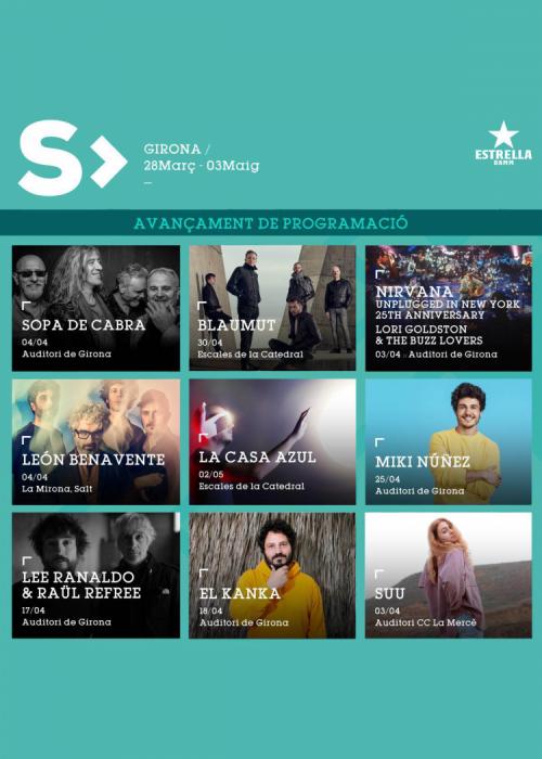 Cartel de Concierto de Suu en Girona