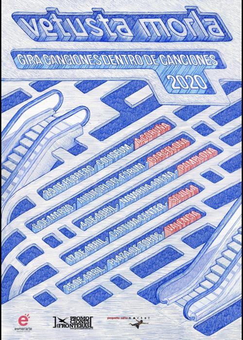 Cartel de Concierto de Vetusta Morla en Barcelona