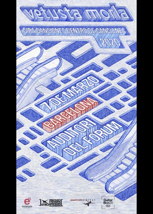 Cartel de Concierto de Vetusta Morla en Barcelona