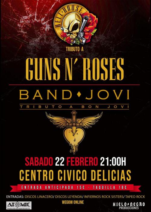 Cartel de Concierto de Band Jovi en Zaragoza