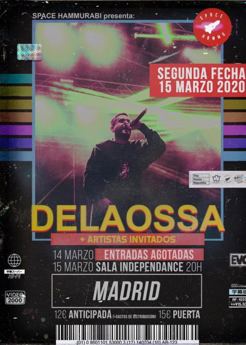 Cartel de Concierto de Delaossa en Madrid