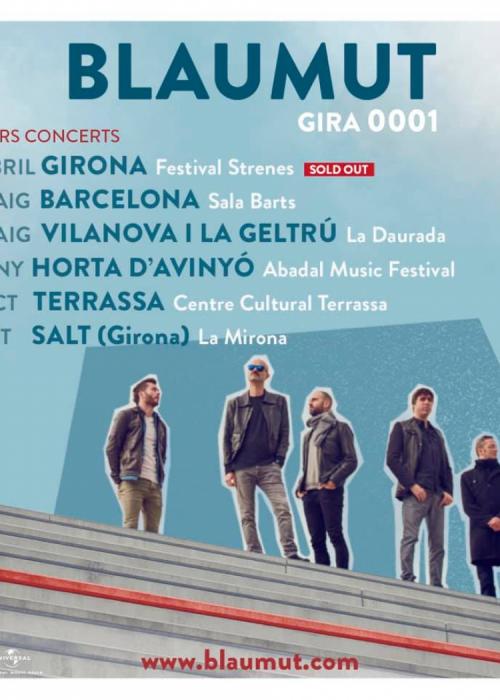 Cartel de Concierto de Blaumut en Girona