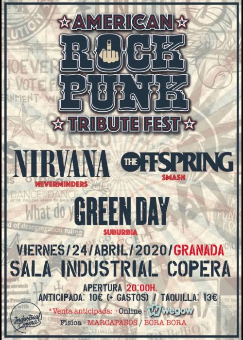 Cartel de American Rock Punk en Granada