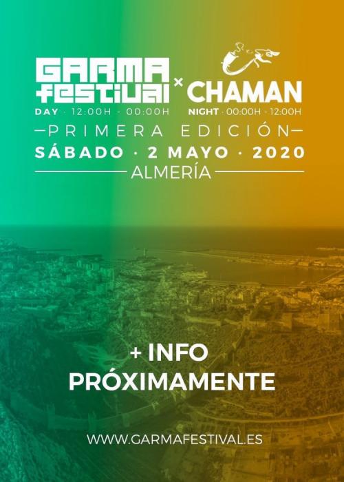 Cartel de Garma Festival en El Chaman