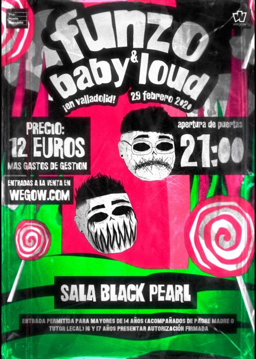 Cartel de Concierto de Funzo & Baby Loud en Valladolid